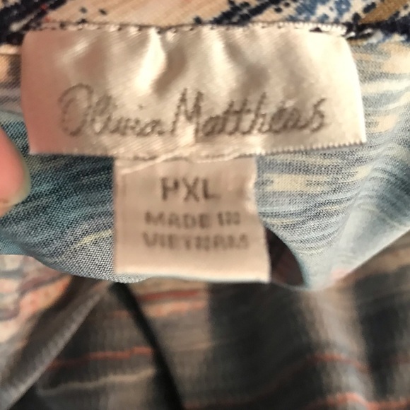 Olivia Matthews striped wrap dress. Petite. XL. - Picture 11 of 11